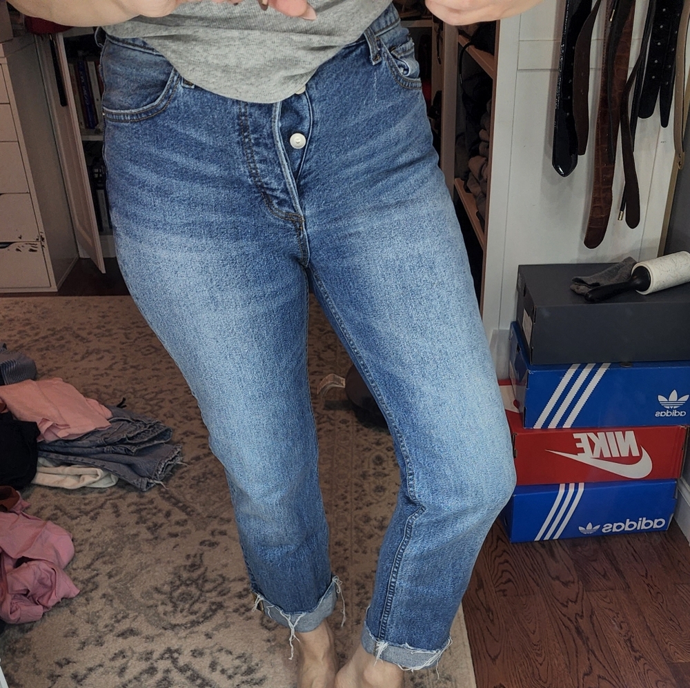 H&M blue denim tight jeans